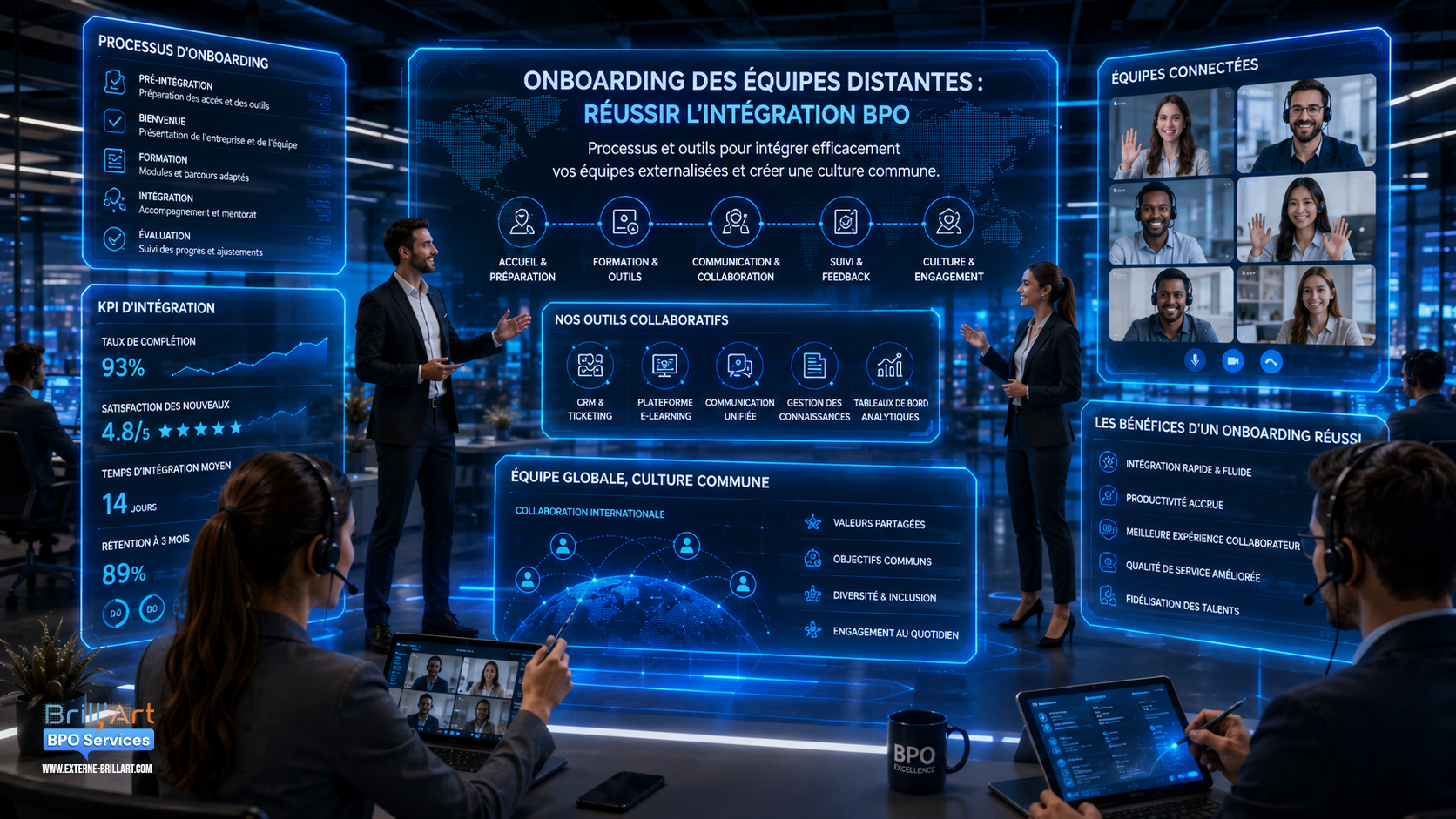 Onboarding des équipes distantes : réussir l'intégration BPO